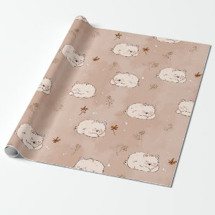 Polar Bear Spring Wrapping Paper