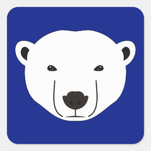 Polar Bear Square Sticker