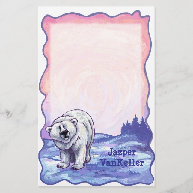 Polar Bear Stationery (Front)