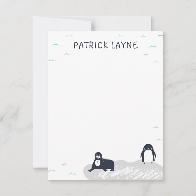 Polar Bear Stationery Card (Front)