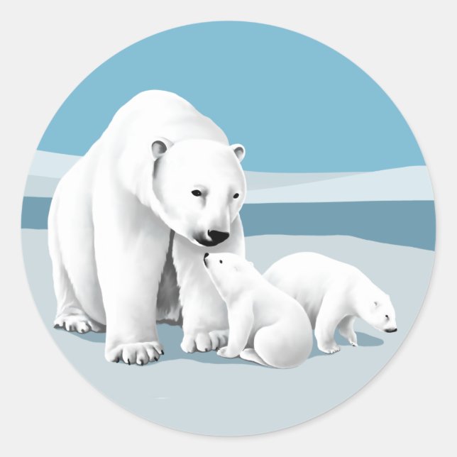 Polar Bear Stickers (Front)