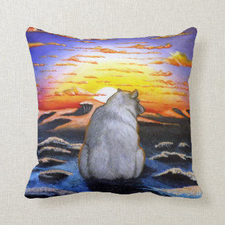 Polar Bear Sunset Cushion