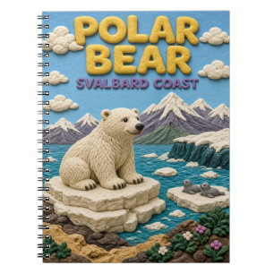 Polar Bear Svalbard Coast Modern KlayKoo Notebook