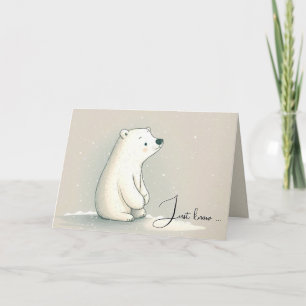 Polar Bear Thinking of You Card