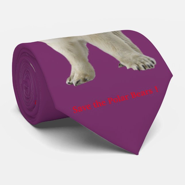 polar bear tie (Rolled)
