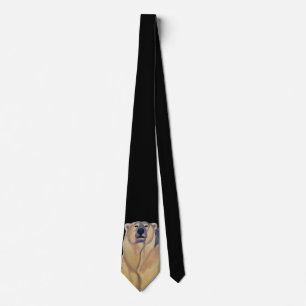 Polar Bear Tie Bear Art Neckties Customizable