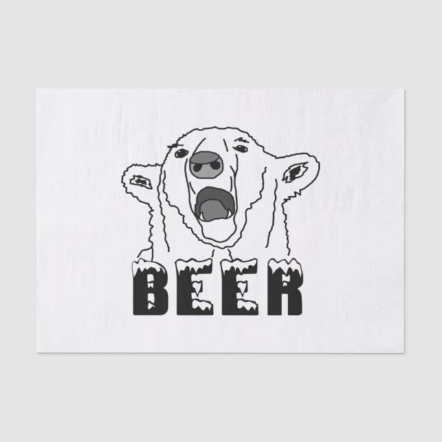 Polar Bear Tissue Paper (Front)
