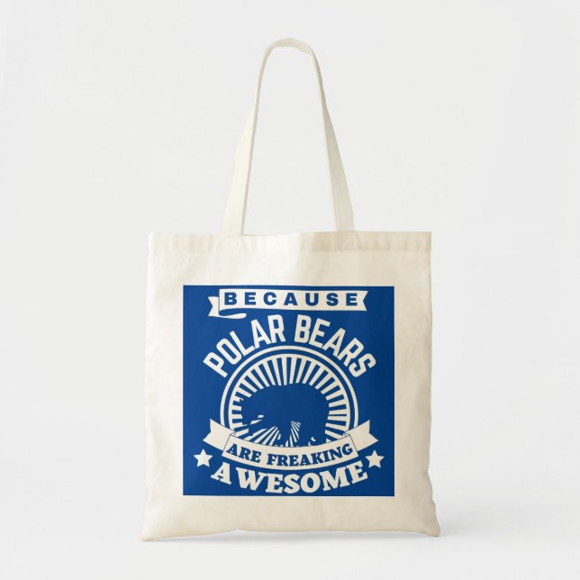 Polar Bear Tote Bag (Front)