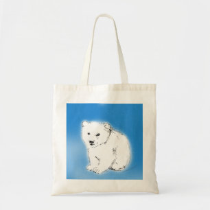 Polar bear tote bag