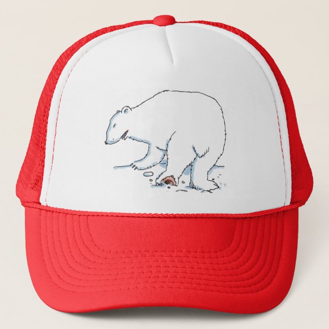 Polar Bear trucker hat (Front)