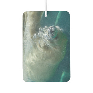Polar bear underwater car air freshener