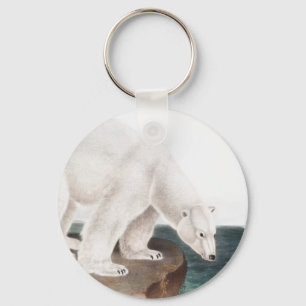 Polar Bear (Ursus maritimus) Illustration Keychain