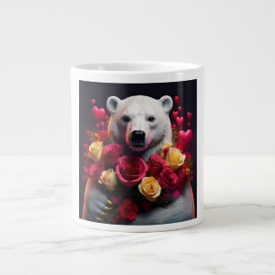 Polar Bear Wants You To Be His Valentine Large Coffee Mug