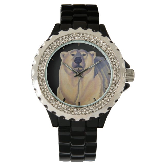 Polar Bear Watch Kid's Wildlife Bear Wrist Watch (Front)