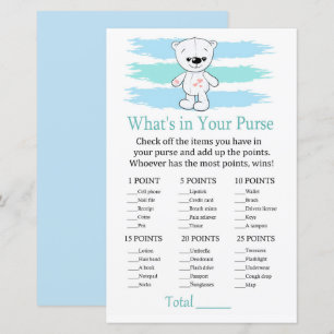 Polar bear What's in your purse game