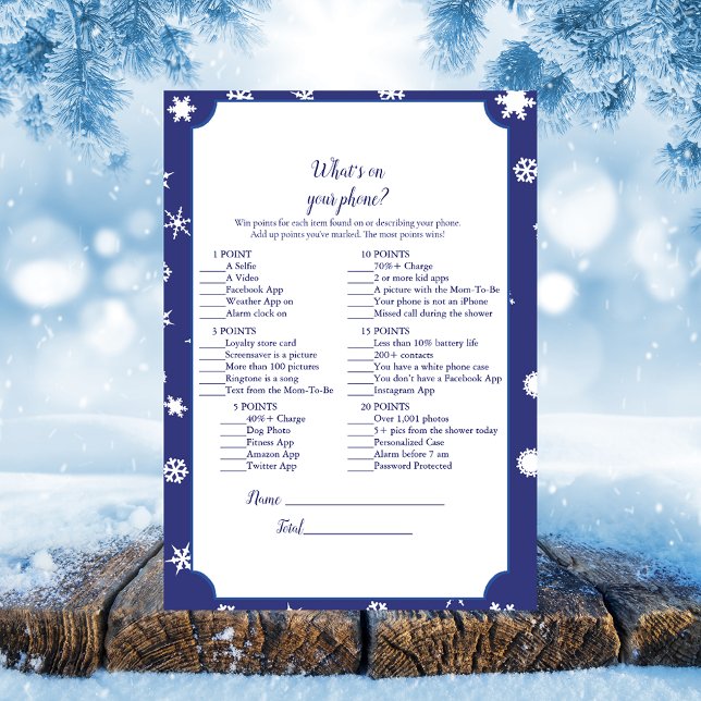 Polar Bear What's On Your Phone Baby Shower Game (Creator Uploaded)