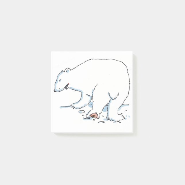 Polar Bear white note pads (Front)