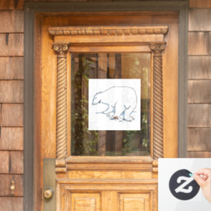 Polar Bear window cling