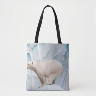 Polar Bear: Zoo Habitat Glimpse Tote Bag