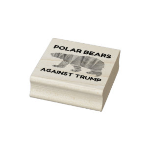 Polar Bears Against Trump Rubber Stamp