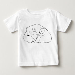 Polar Bears Baby Shirt Polar Bear Cubs Tee