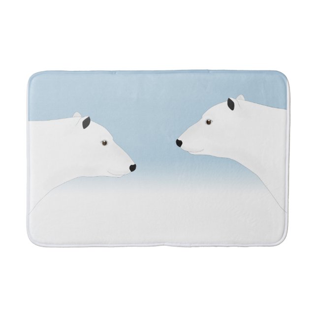 Polar Bears Bath Mat (Front)