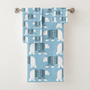 Polar Bears Bath Towel Set