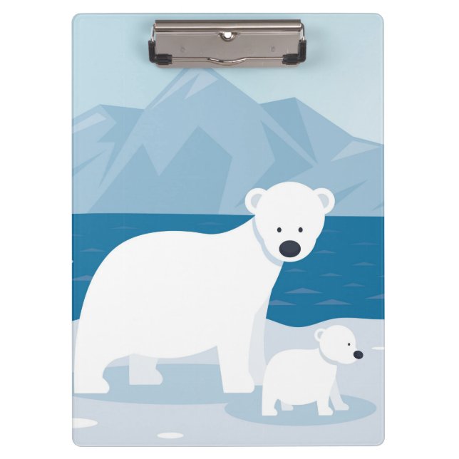 Polar Bears  Clipboard (Front)