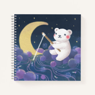 Polar Bear's Dream Fantasy Illustration Notebook