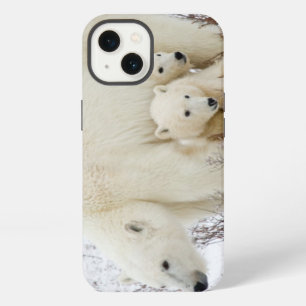 Polar Bears female and Two cubs iPhone 13 Case