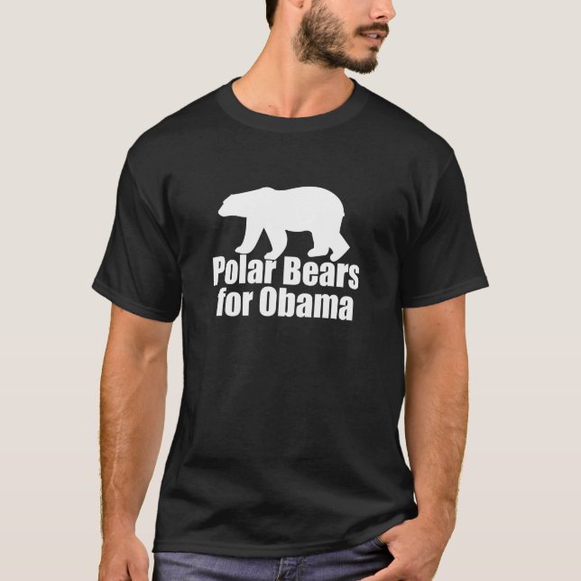 Polar Bears for Obama T-Shirt (Front)