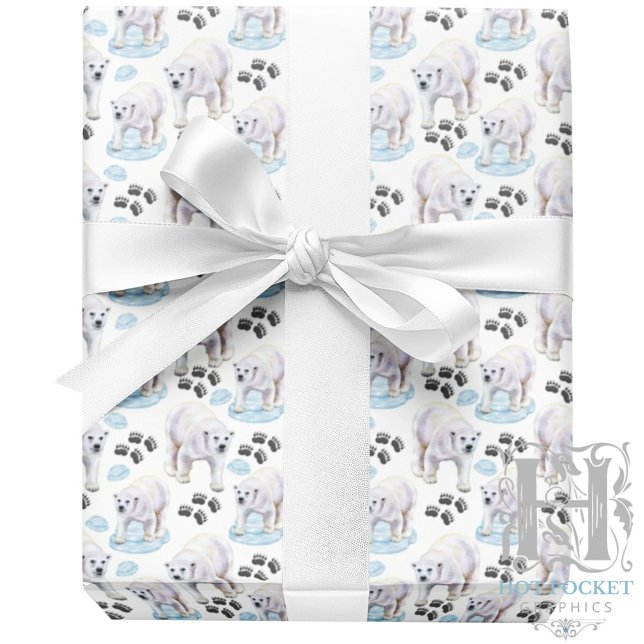 Polar Bears Gift Wrapping Paper (Creator Uploaded)
