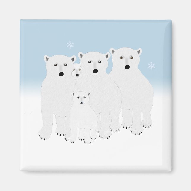 Polar Bears Magnet (Front)
