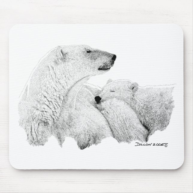 Polar Bears Mouse Pad (Front)