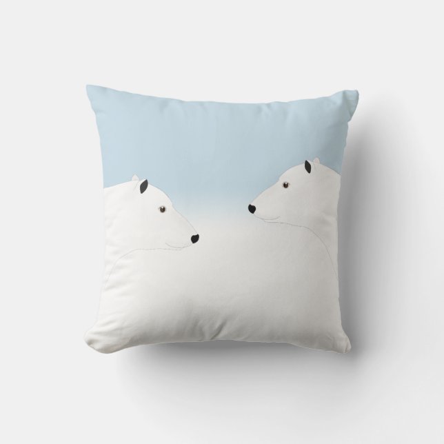 Polar Bears Pillow (Front)