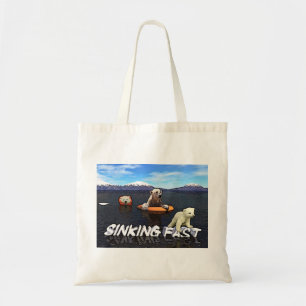 Polar Bears - Sinking Fast Tote Bag