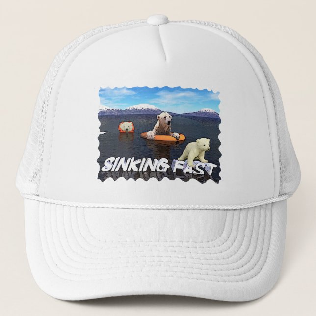 Polar Bears - Sinking Fast Trucker Hat (Front)