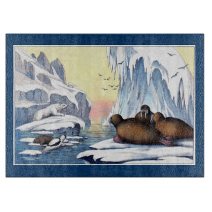 Polar Bears, Walrus, And Seals Cutting Board