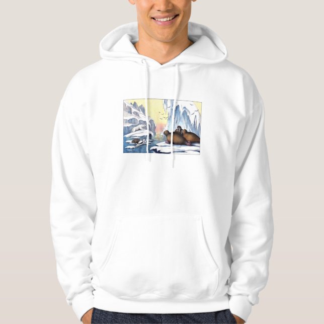 Polar Bears, Walrus, And Seals Hoodie (Front)