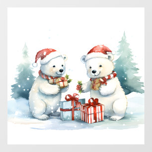 Polar Bears Window Cling