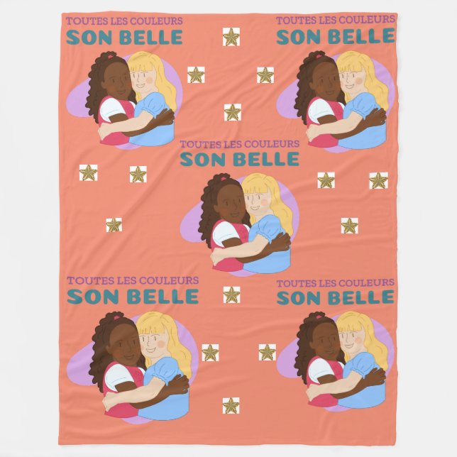 Polar cover, Large size 152 cm x 203 cm Fleece Blanket (Front)