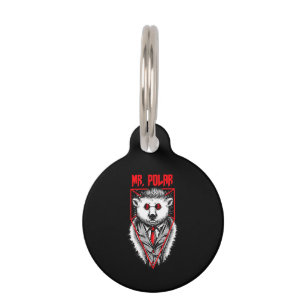 Polar Design A Funny Polar Bear Animal Lover Pet Tag