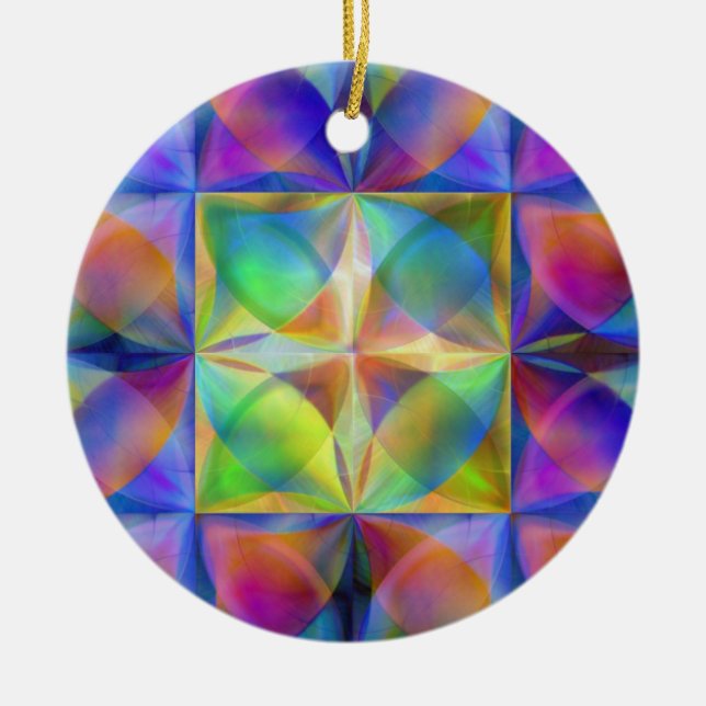 Polar Design II Ceramic Ornament (Front)