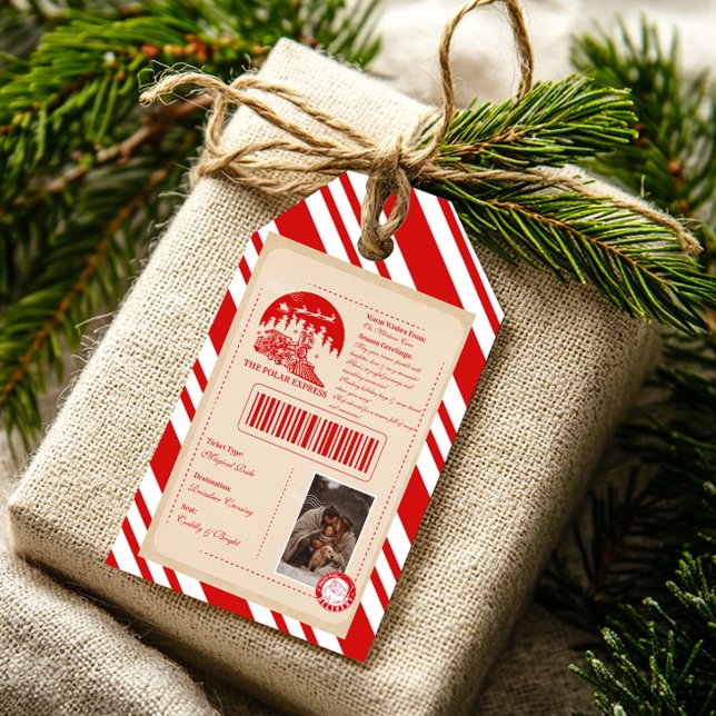 Polar Express Christmas Ticket Gift Tags (Creator Uploaded)