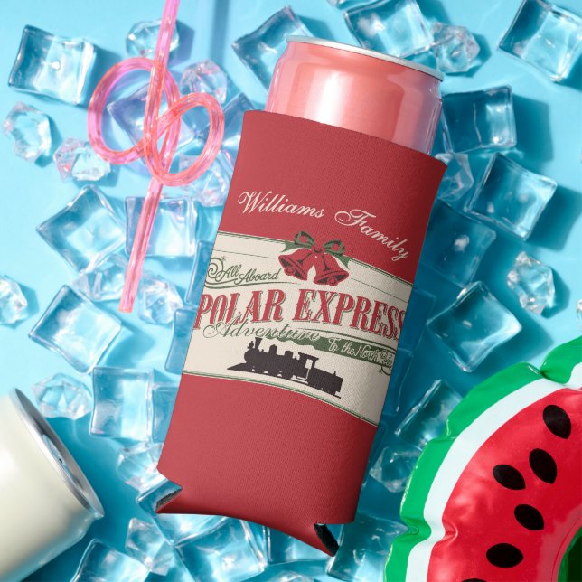 Polar Express Train Adventure Believe In Christmas Seltzer Can Cooler (In Situ Summer)