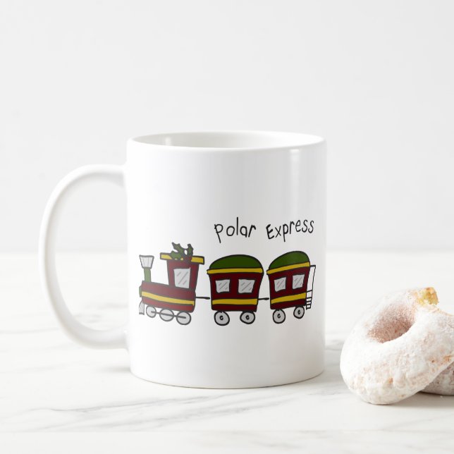 Polar Express Train Coffee Mug (With Donut)