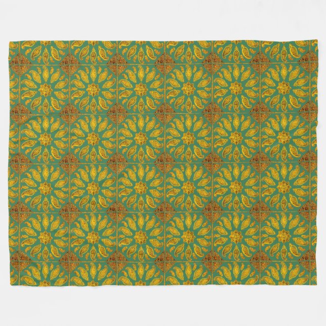 Polar Forro blanket with Mandala (Front (Horizontal))