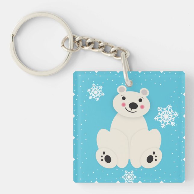 Polar Friend Keychain (Front)