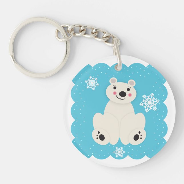 Polar Friend Keychain (Front)