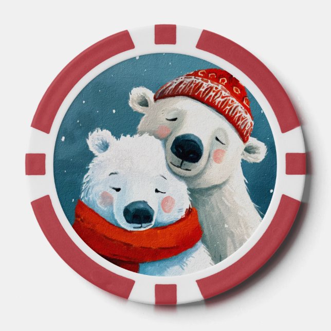 Polar Hugs Poker Chips (Front)